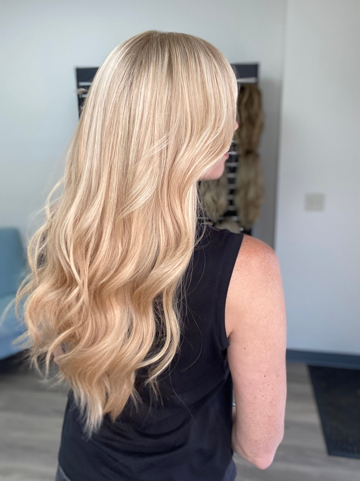 HUMAN HAIR HAND TIED DOUBLE LACE TOP WIG (MEDIUM CAP) # 8758