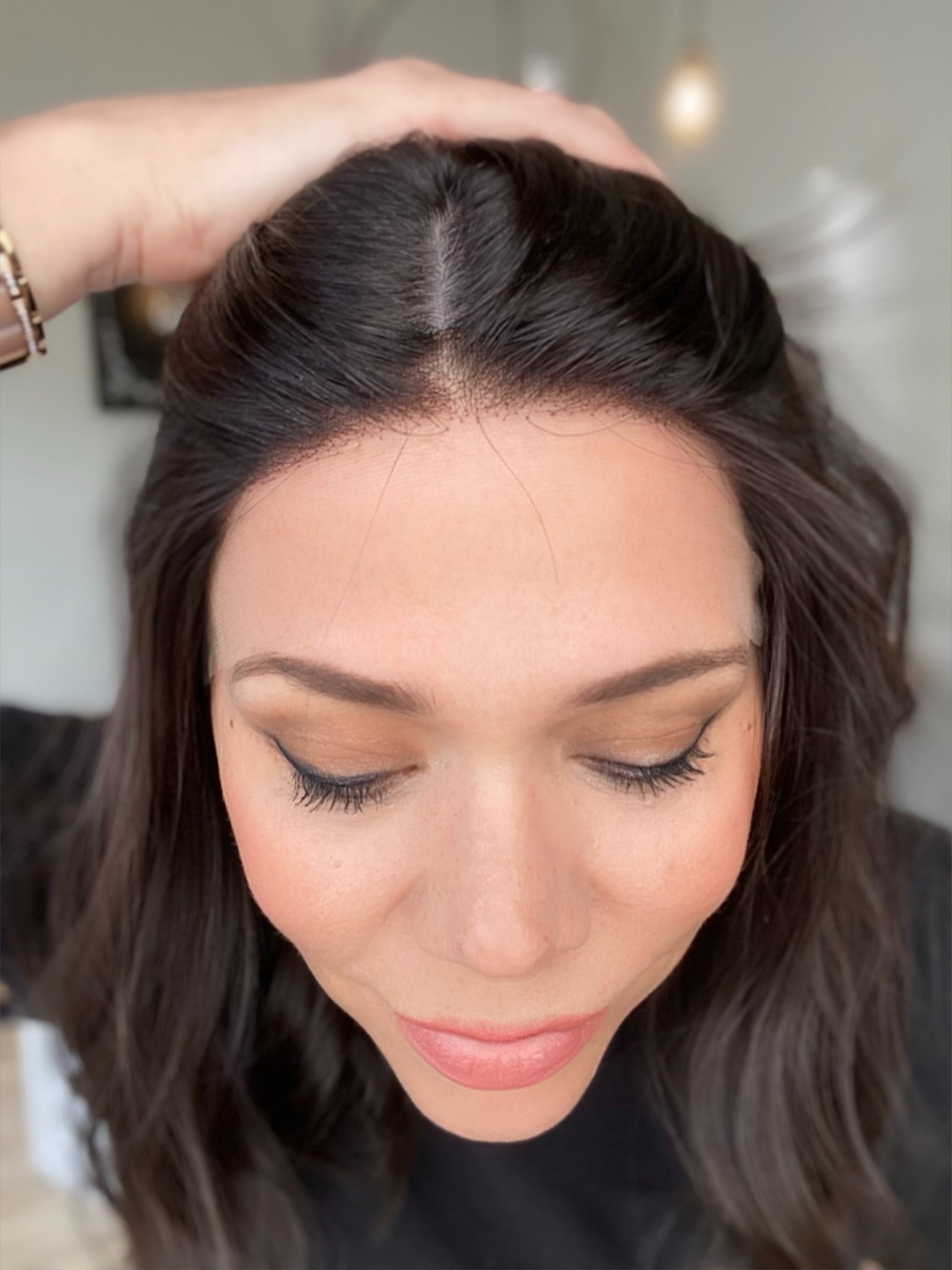 STOCK # JST-2.8 GARDEAUX DELUXE SILK TOP LACE FRONT WIG (MEDIUM CAP)