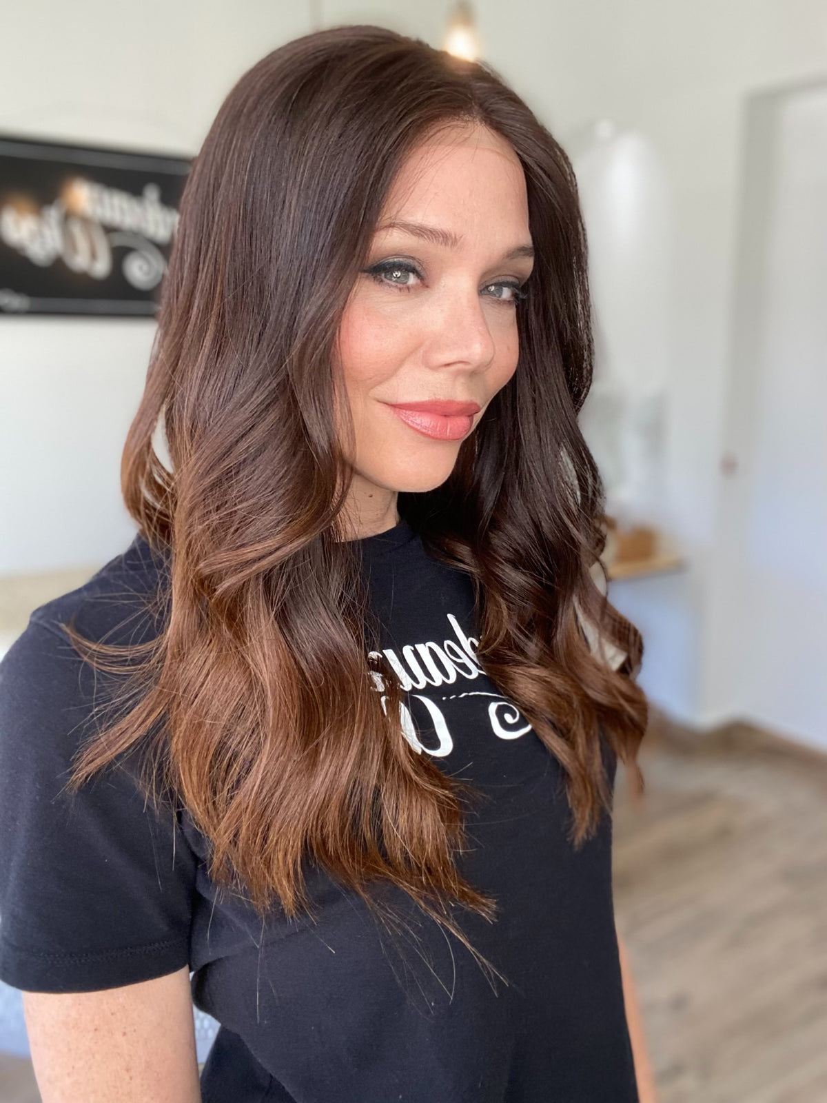 HUMAN HAIR HAND TIED SILICONE LINED WIG STOCK # JL2-320.14 (MEDIUM CAP)