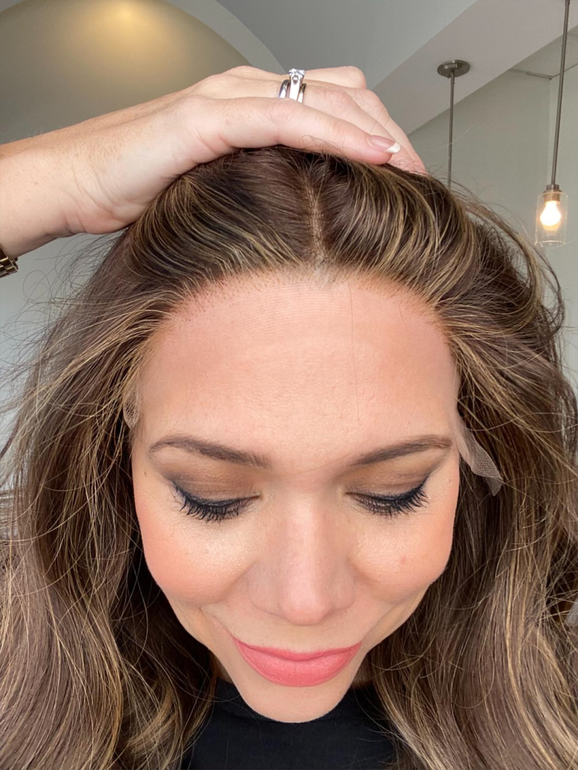 STOCK # BL602.9 GARDEAUX DELUXE DOUBLE LACE TOP WIG (SMALL CAP)