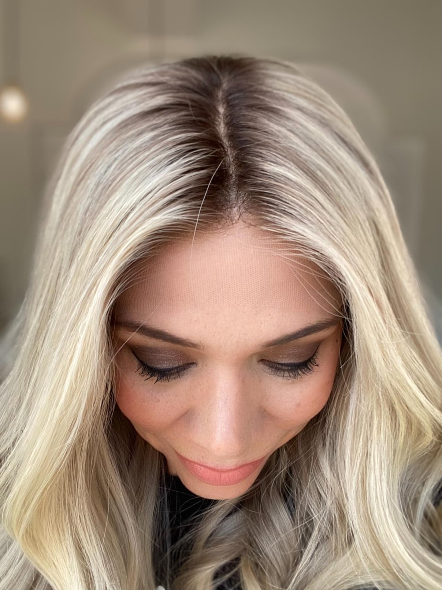 "KATIE" GARDEAUX DELUXE LACE TOP SILICONE LINED WIG