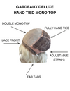 STOCK # JL10-356.14 GARDEAUX DELUXE HAND TIED MONO TOP WIG