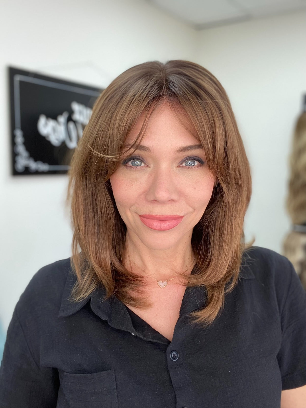 HUMAN EUROPEAN HAIR WIG DOUBLE MONO TOP (MEDIUM CAP) #8752