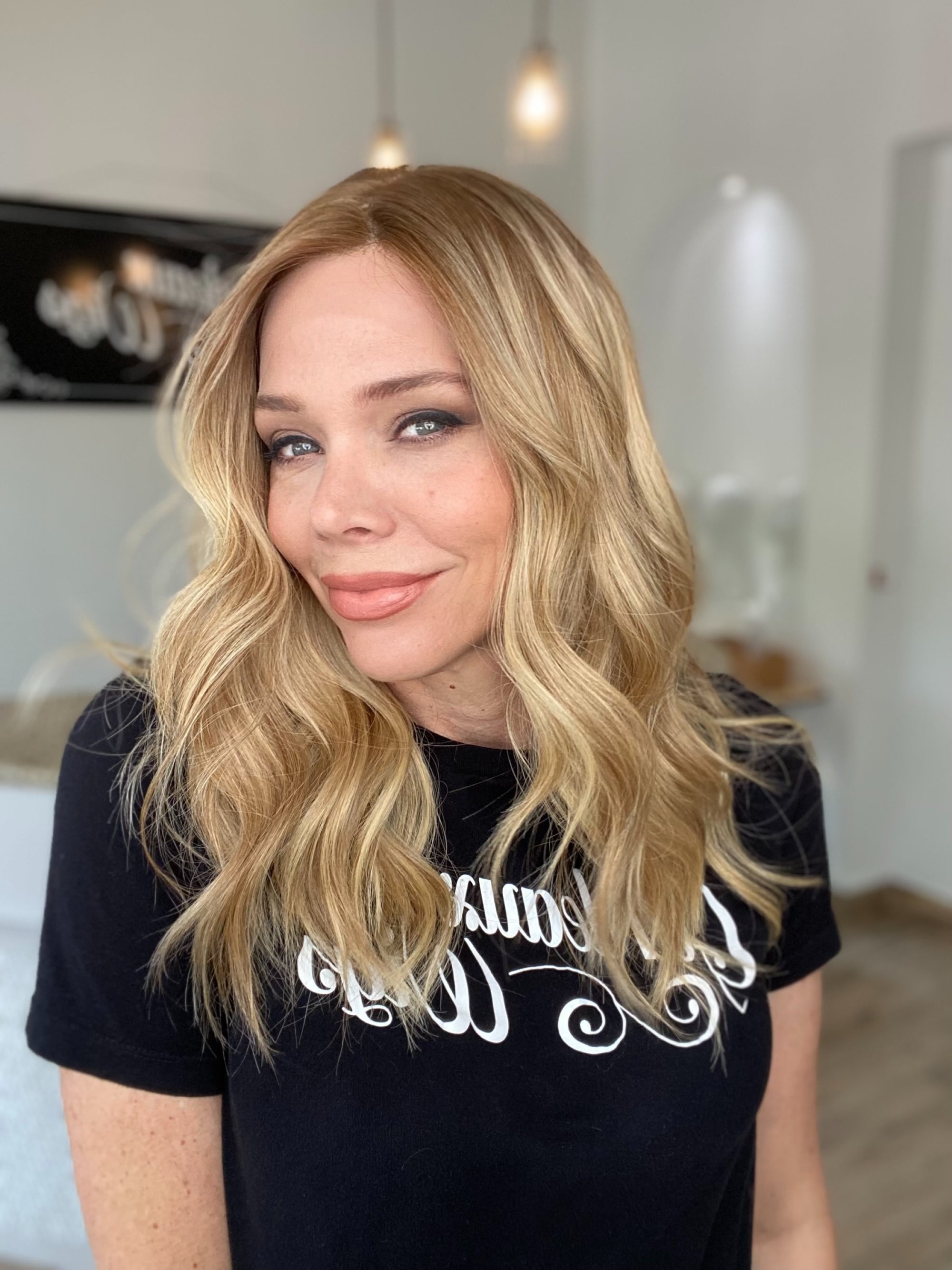 STOCK # LMSU.13 GARDEAUX DELUXE DOUBLE LACE TOP SILICONE LINED WIG (MEDIUM CAP)