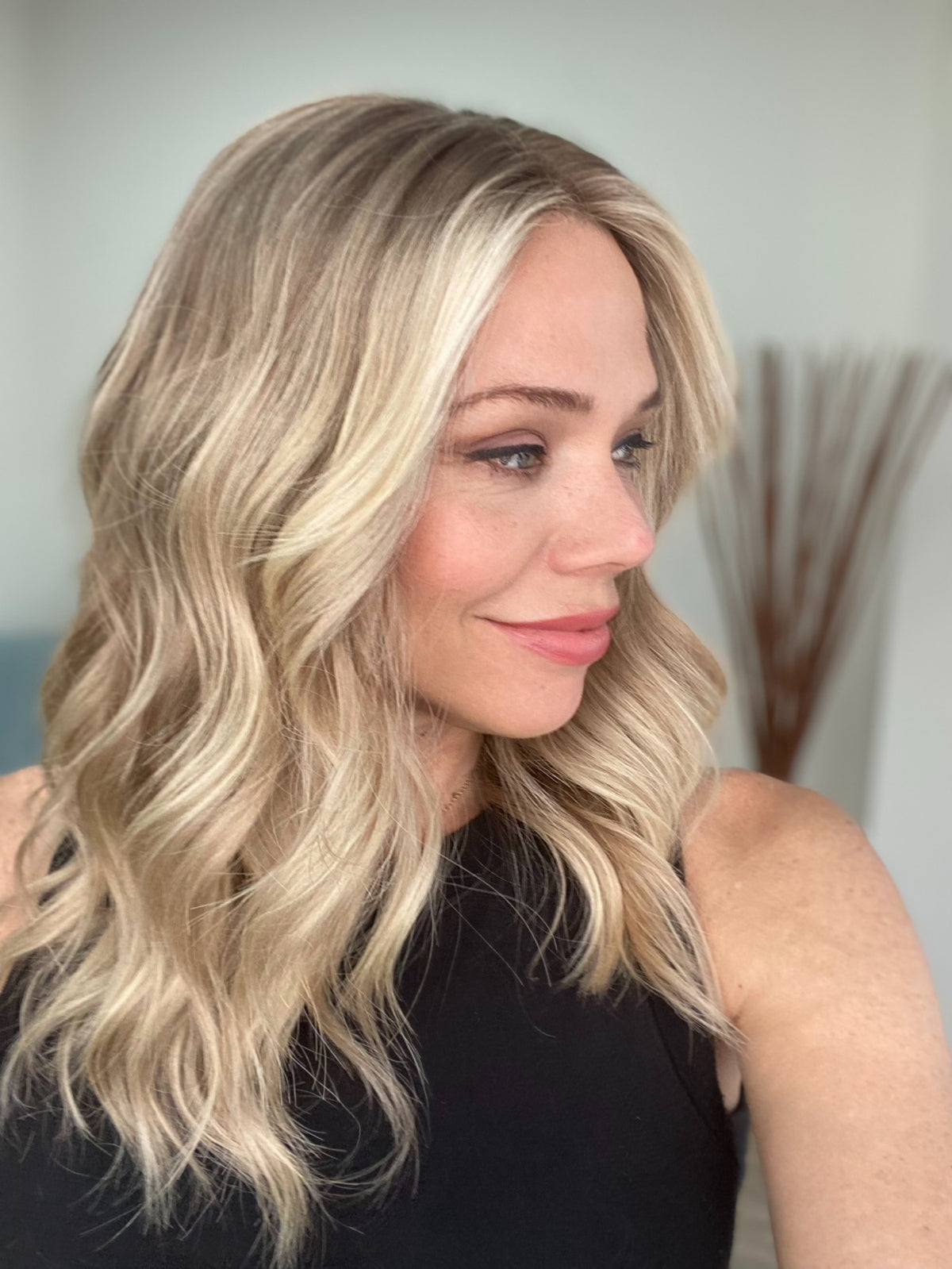 HUMAN HAIR HAND TIED MONO TOP WIG (SMALL CAP) #8685