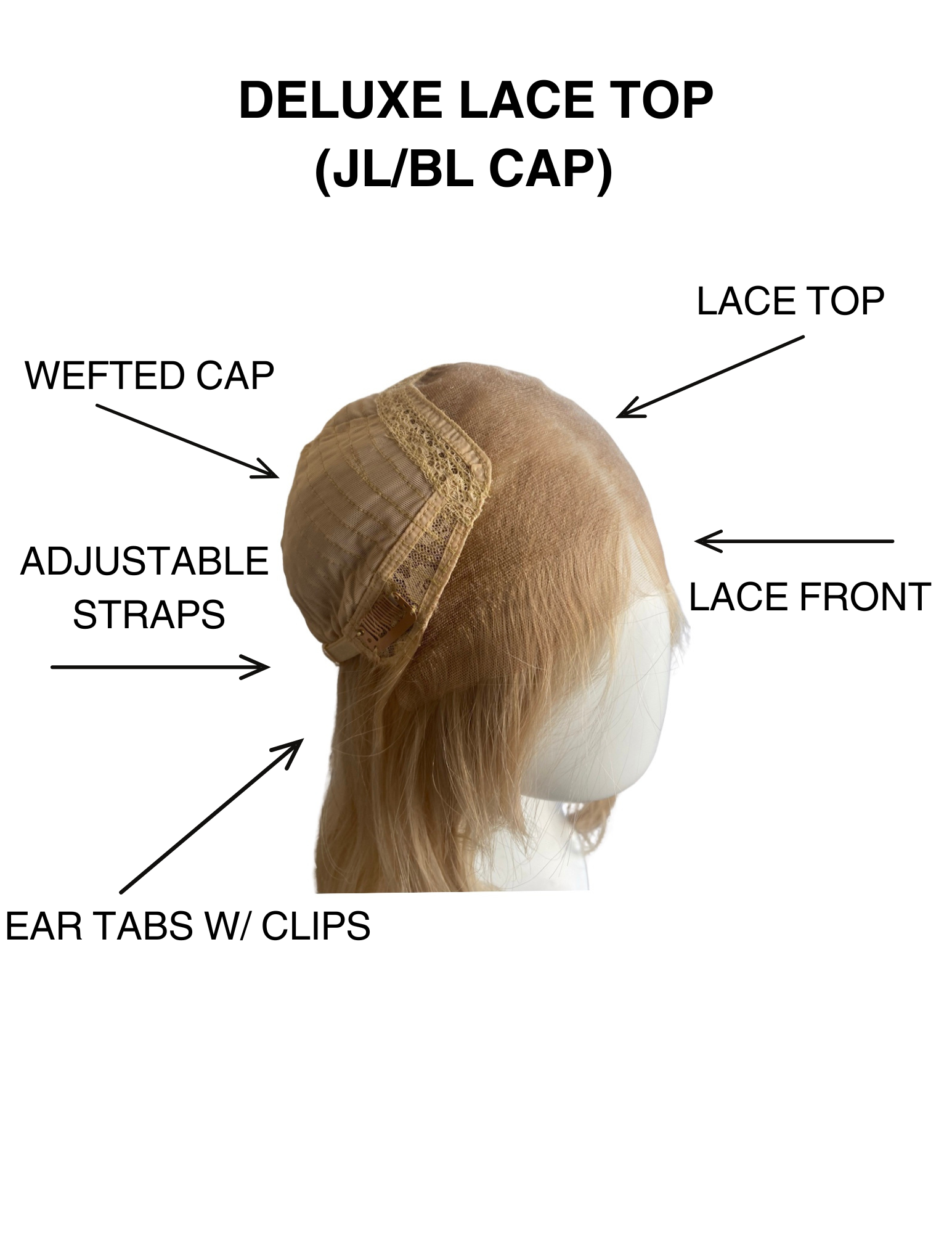 # 8315 GARDEAUX DELUXE LACE TOP WIG  (MEDIUM CAP)