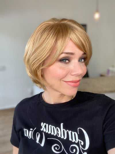 STOCK # SP1214  GARDEAUX DELUXE EUROPEAN  MONO TOP WIG (SMALL CAP)