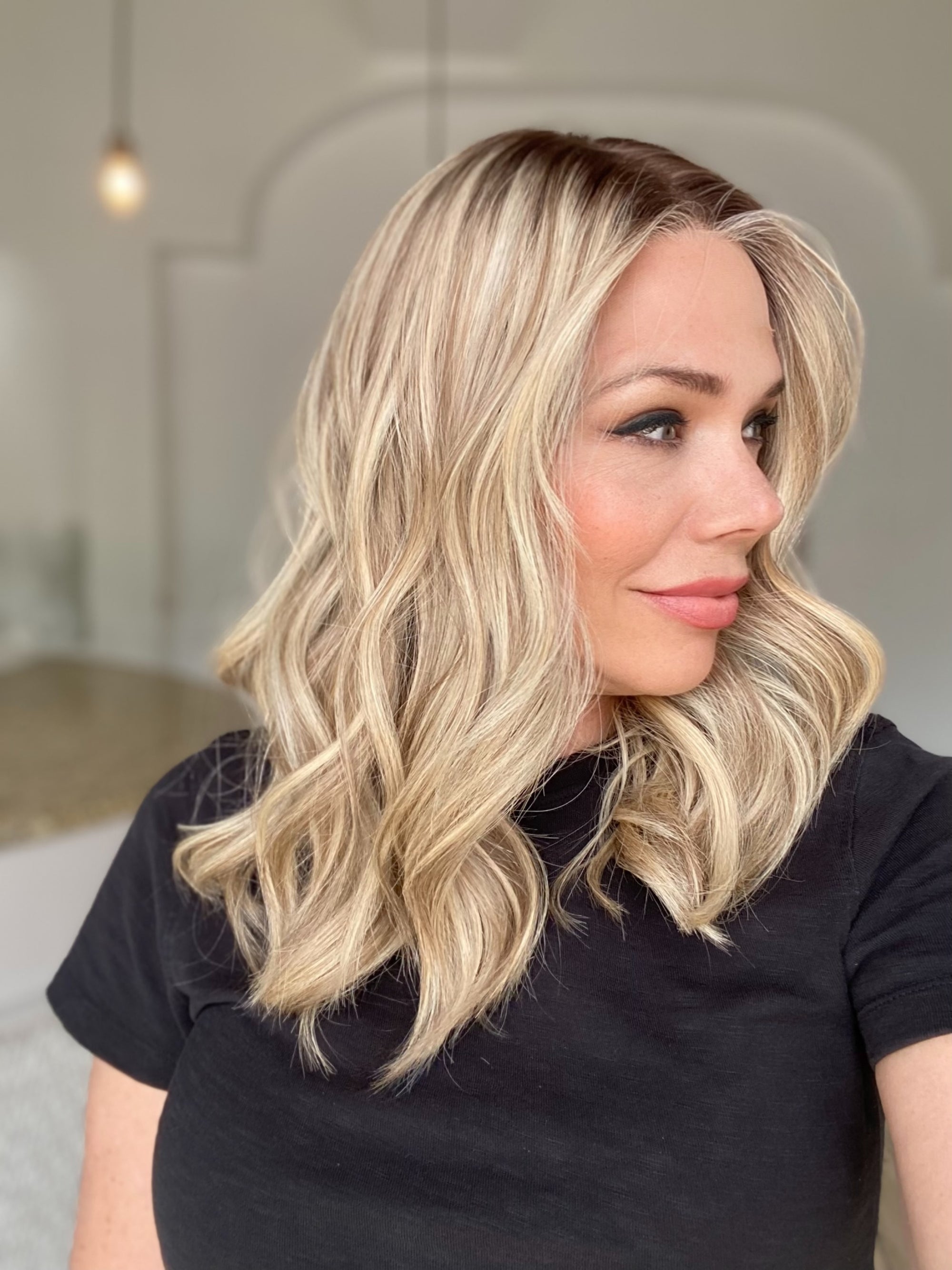 STOCK # JST-325.12  GARDEAUX DELUXE SILK TOP LACE FRONT WIG (MEDIUM CAP) FINAL SALE