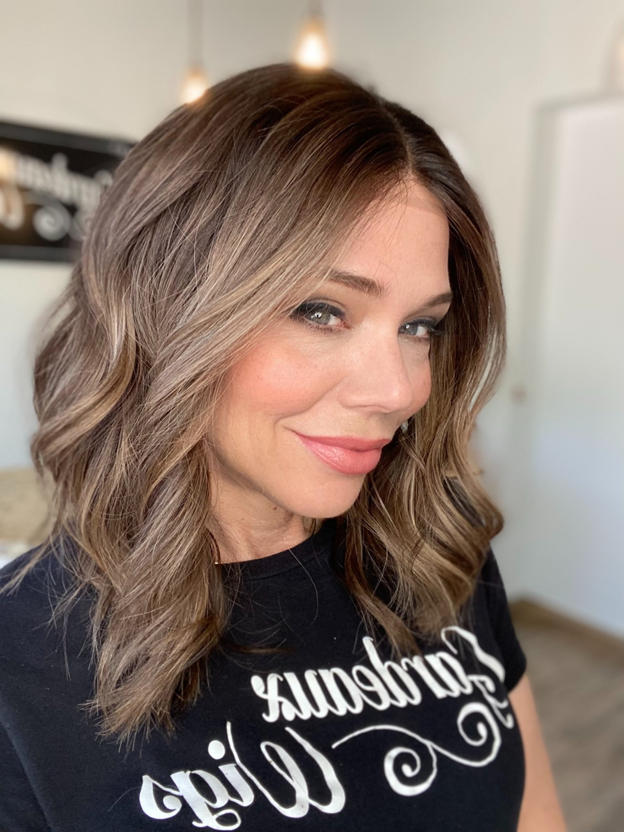 #G- 8257 GARDEAUX DELUXE HAND TIED DOUBLE LACE TOP WIG (MEDIUM CAP)