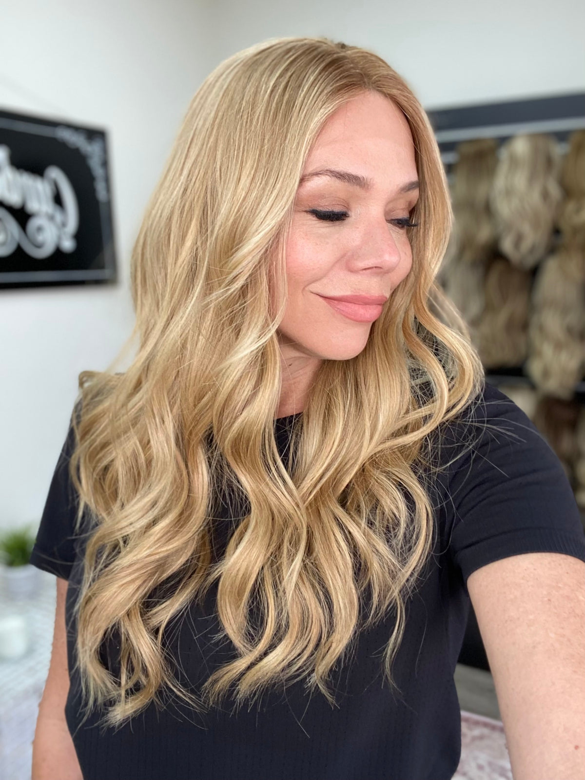 HUMAN HAIR HAND TIED MONO TOP WIG STOCK # JL2O-302.16