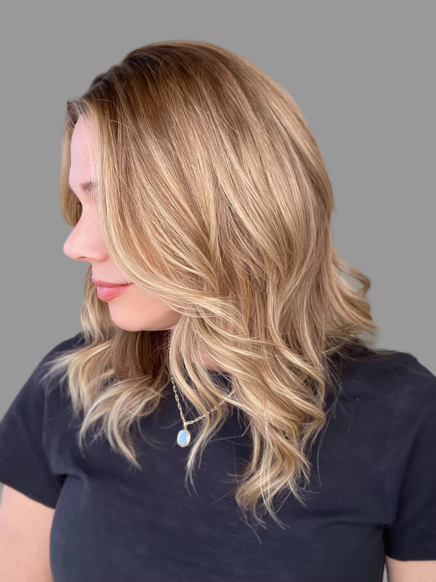 HUMAN HAIR HAND TIED MONO TOP WIG (MEDIUM CAP). # 8570
