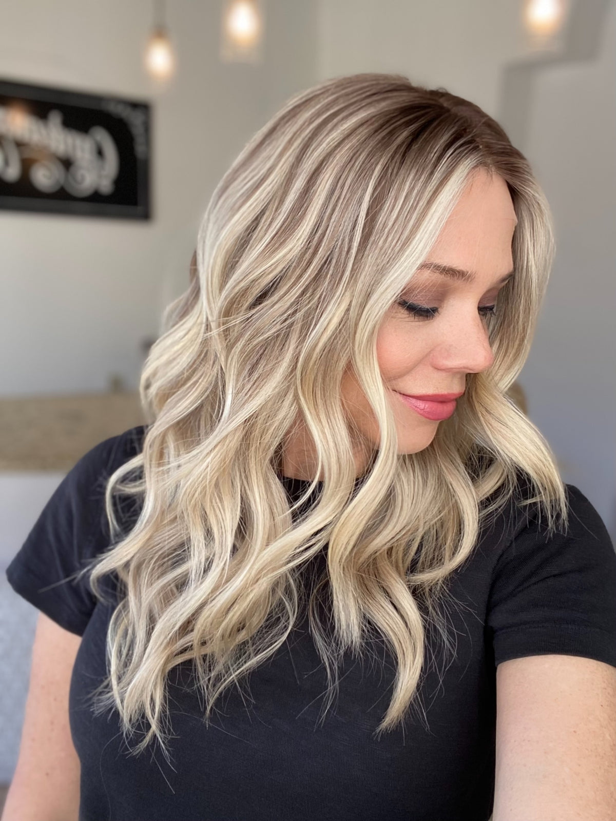 HUMAN HAIR HAND TIED DOUBLE MONO TOP WIG (SMALL CAP) #G-8612