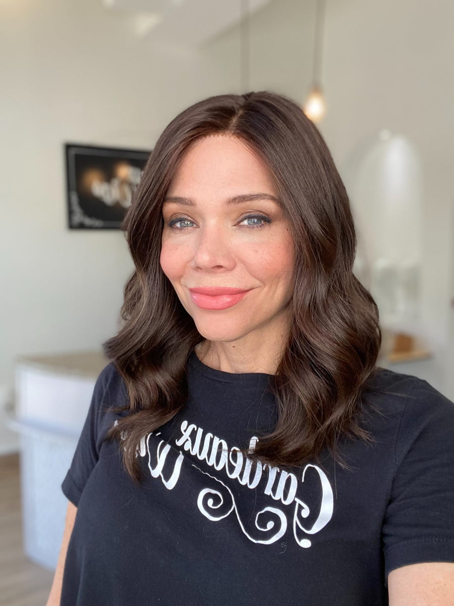 STOCK # SPM1 GARDEAUX DELUXE MONO TOP WIG (MEDIUM CAP) *FINAL SALE