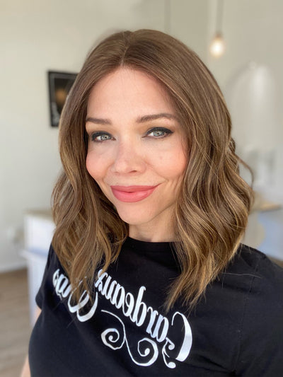 STOCK# BL602.8 GARDEAUX DELUXE LACE TOP WIG (MEDIUM CAP)