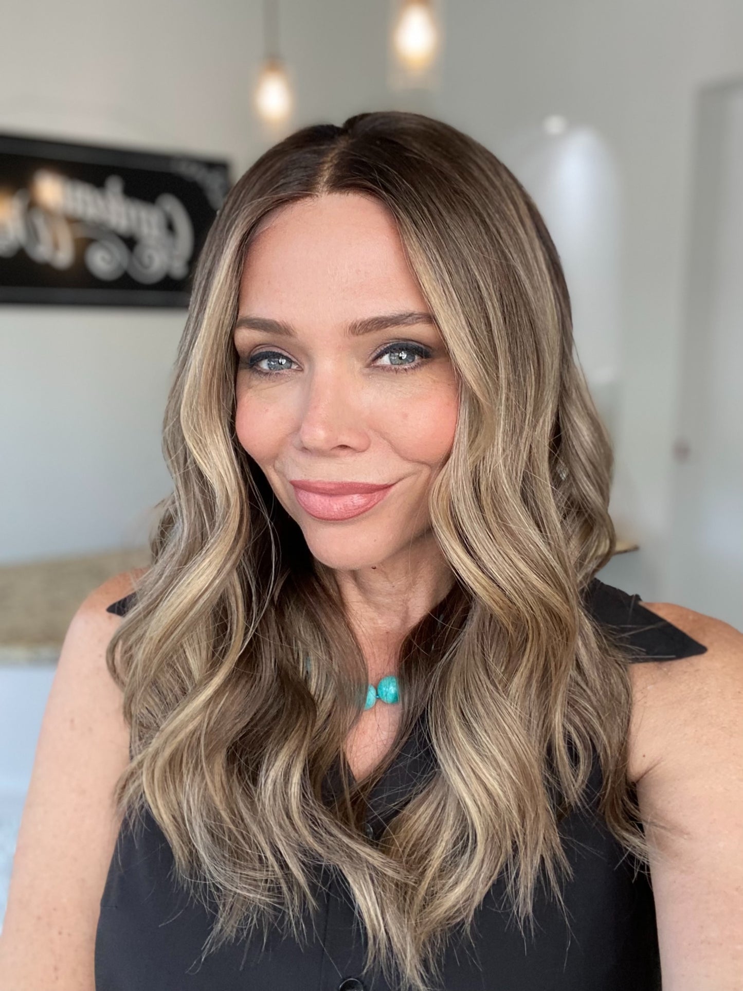 HUMAN HAIR HAND TIED MONO TOP WIG (SMALL CAP) # G-8420