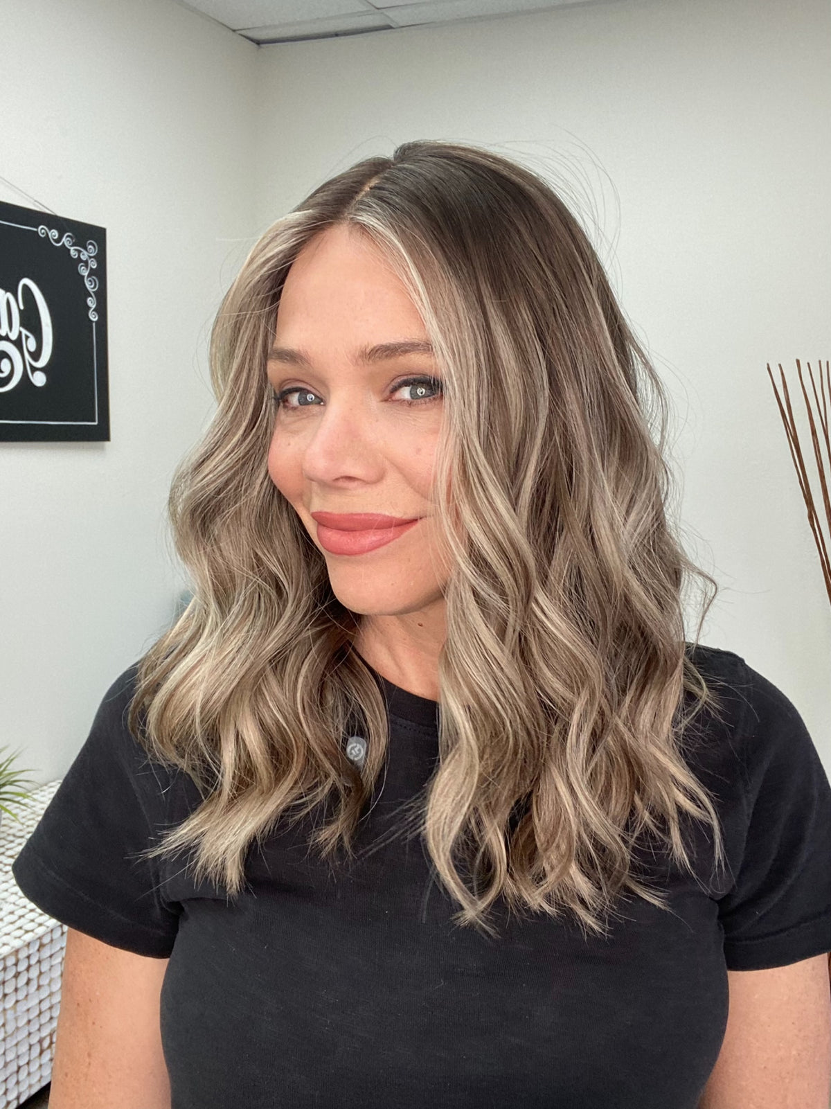 HUMAN HAIR DELUXE SILK TOP LACE FRONT WIG (MEDIUM CAP) # G-8726