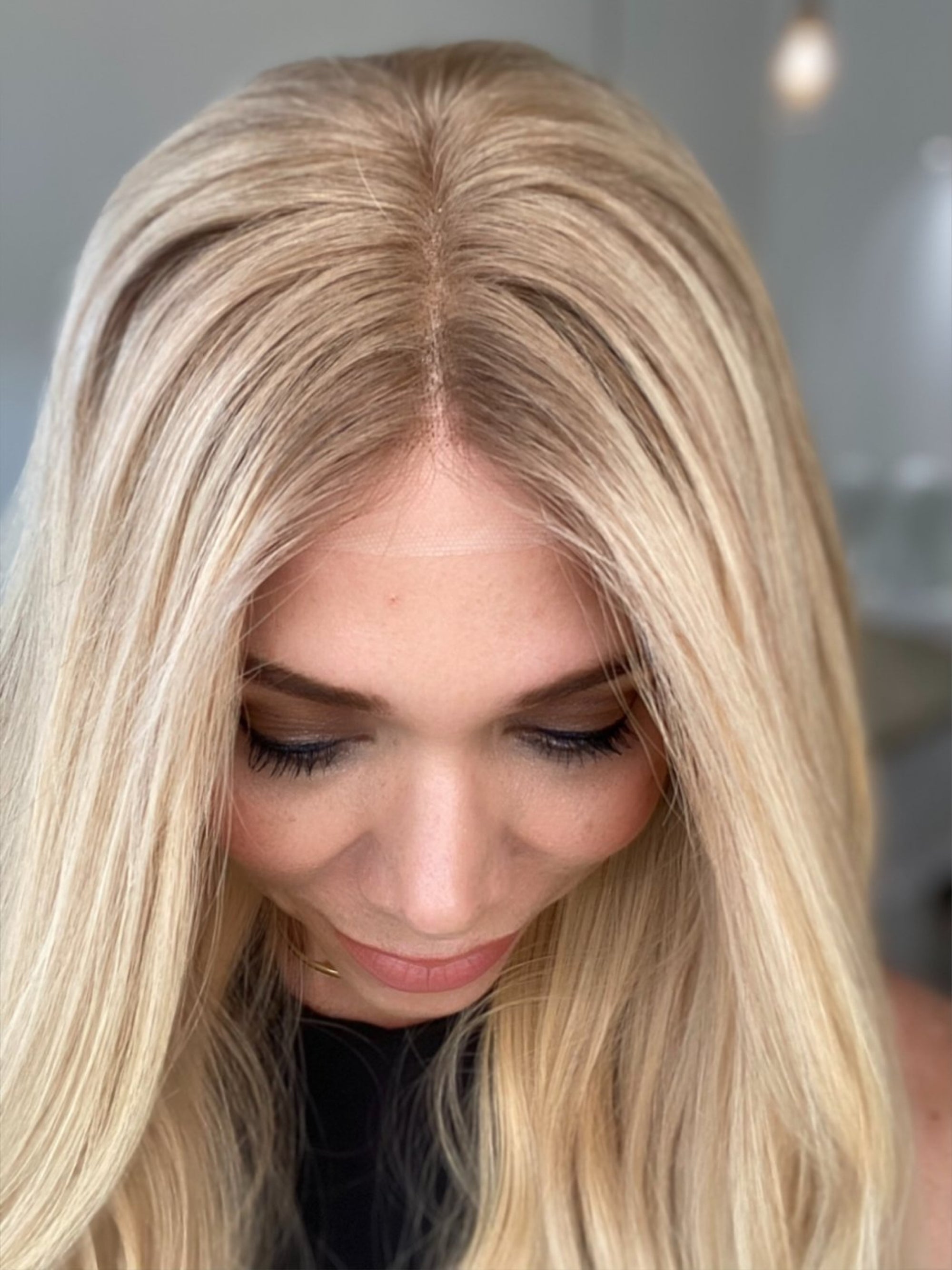 STOCK #JS342 GARDEAUX DELUXE HAND TIED, SILICONE LINED WIG (MEDIUM CAP)