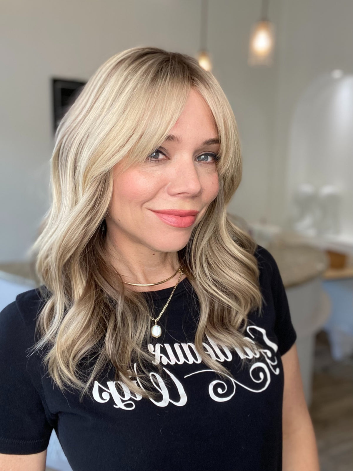 HUMAN HAIR HAND TIED MONO TOP WIG (MEDIUM CAP) # G-8566