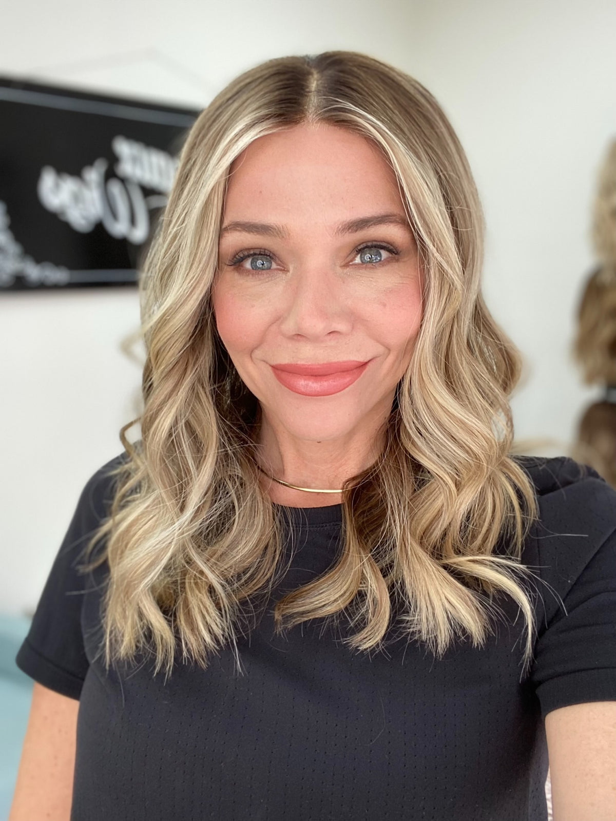 HUMAN HAIR HAND TIED MONO TOP WIG (MEDIUM CAP) # 8753