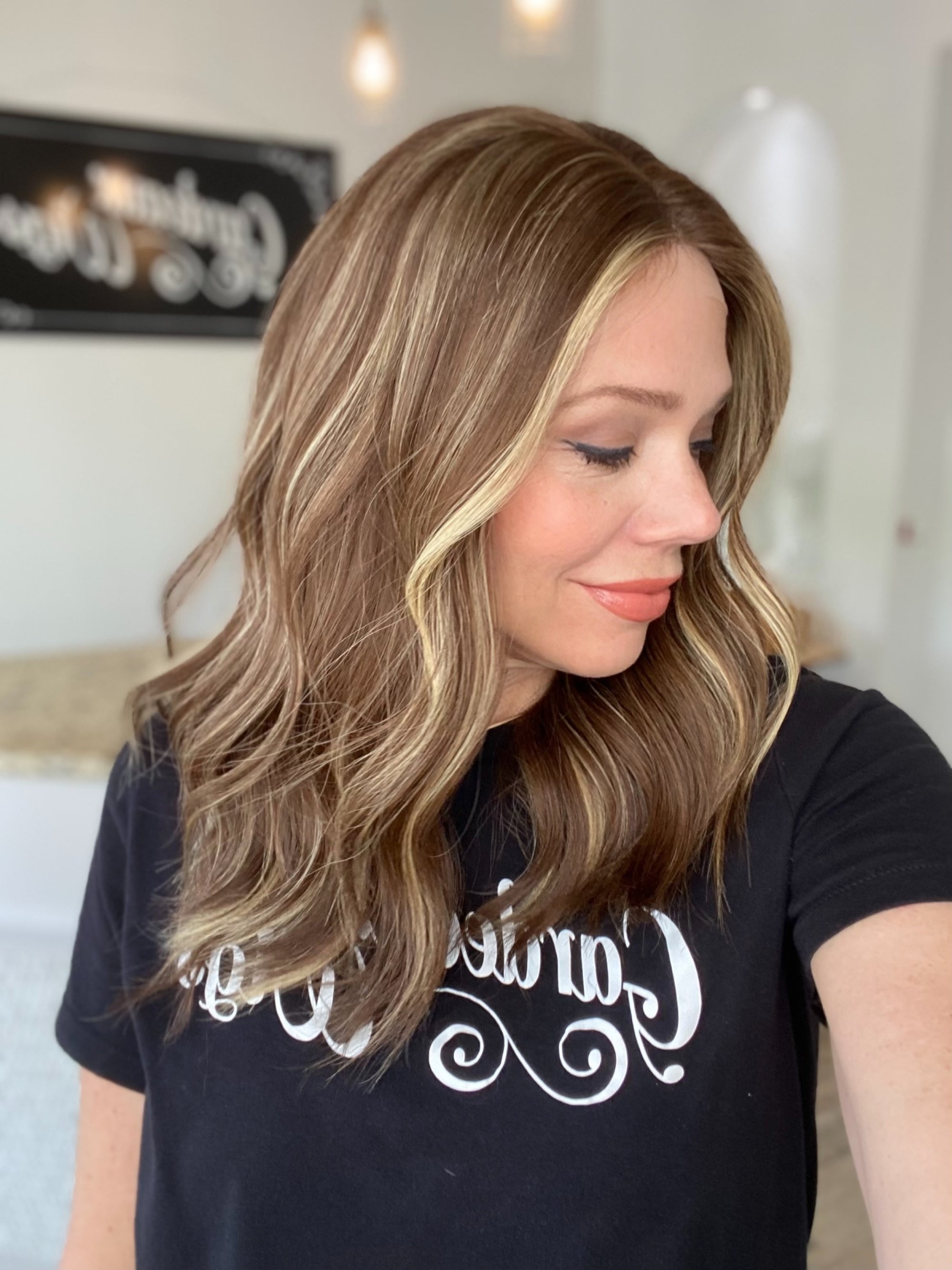 STOCK # LM917.13 GARDEAUX DELUXE DOUBLE LACE TOP SILICONE LINED WIG (MEDIUM CAP)