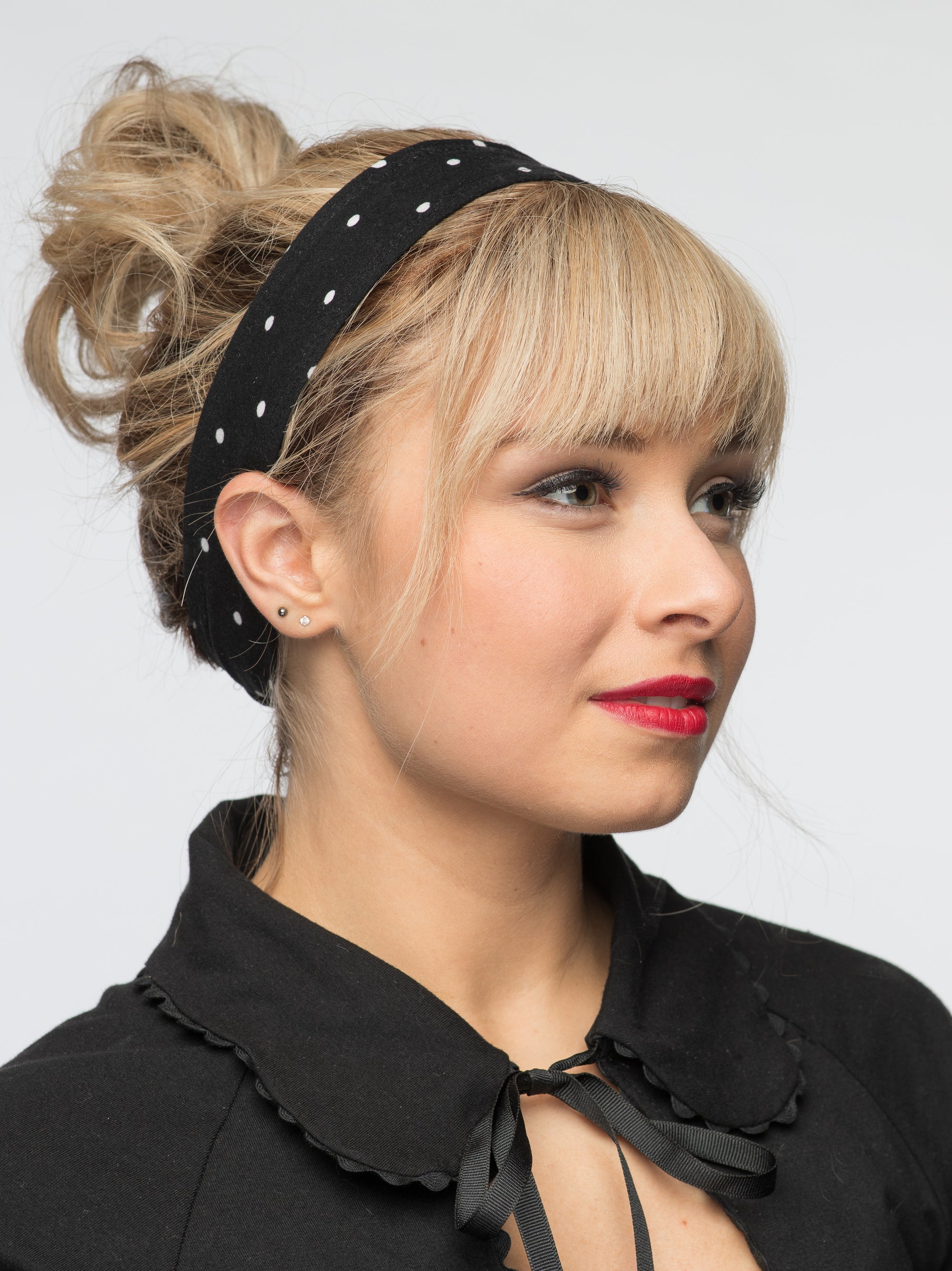 Polka Dot Print 2" Headband