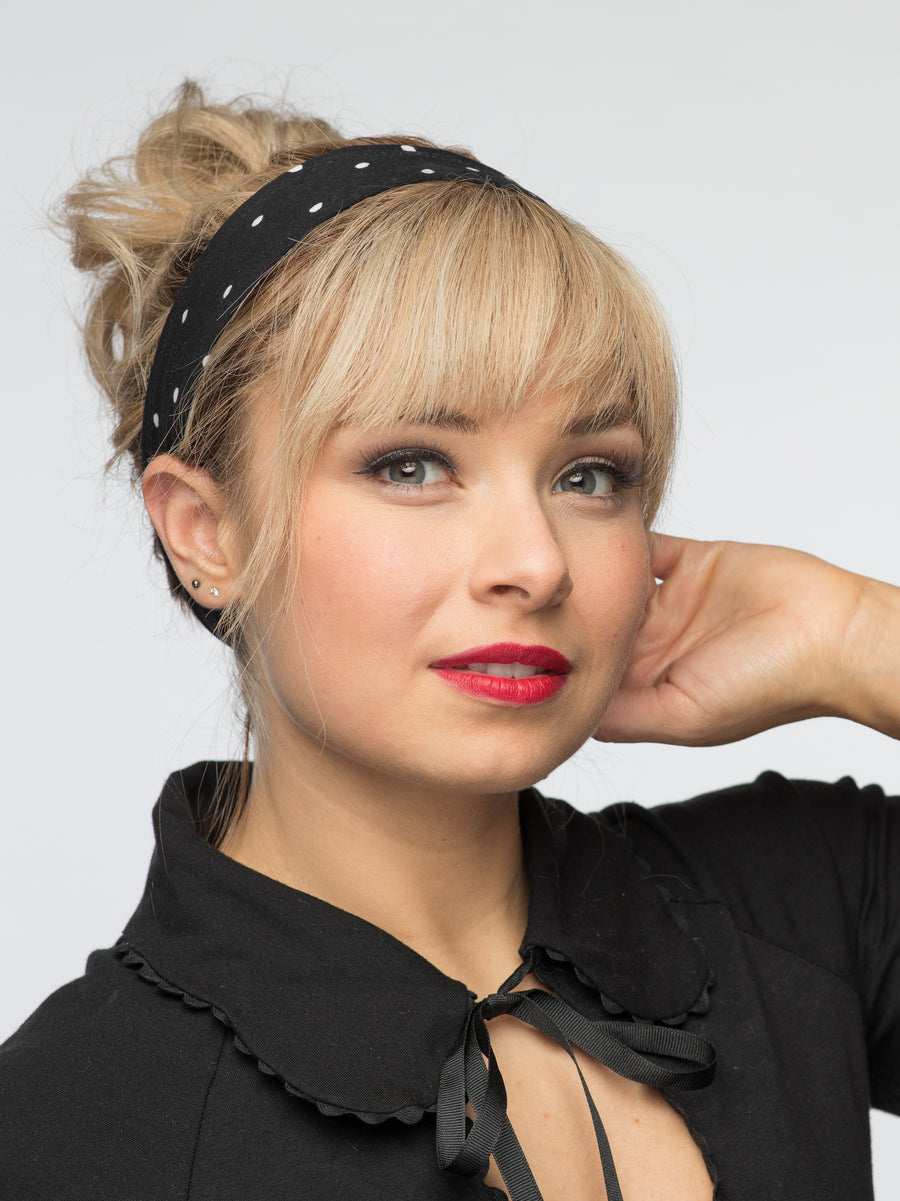 Polka Dot Print 2" Headband