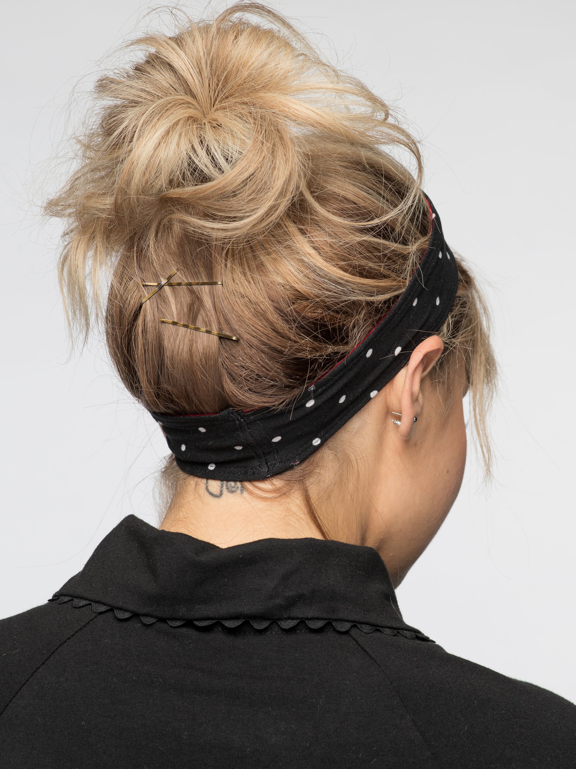 Polka Dot Print 2" Headband