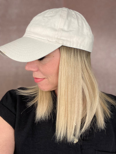 Rooted Human Hair Hat 18"