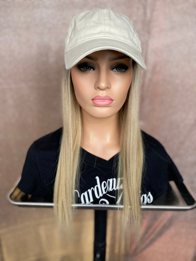 Rooted Human Hair Hat 18"