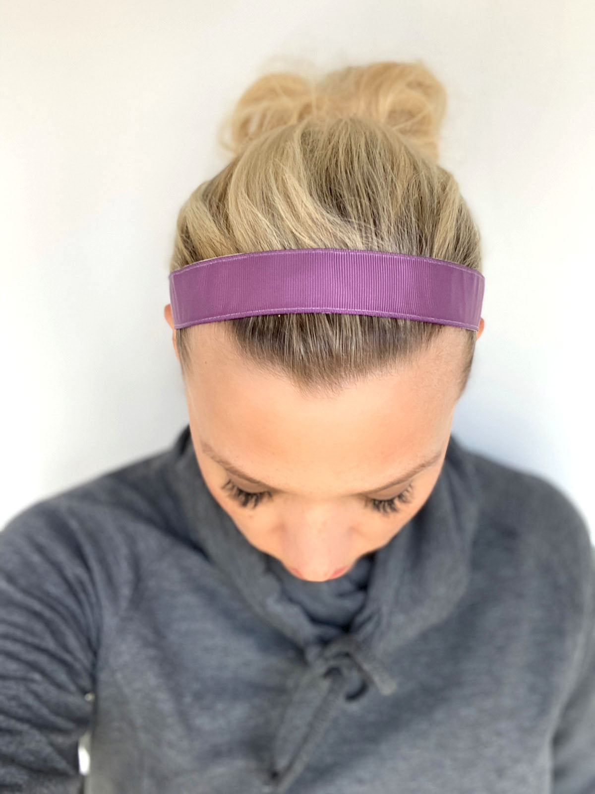 Purple Ribbon Headband